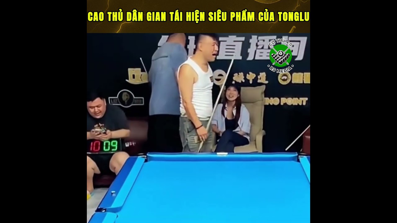 T&aacute;i hiện si&ecirc;u phẩm của Tong Lu #trickshots #cothu #cothu #billiards