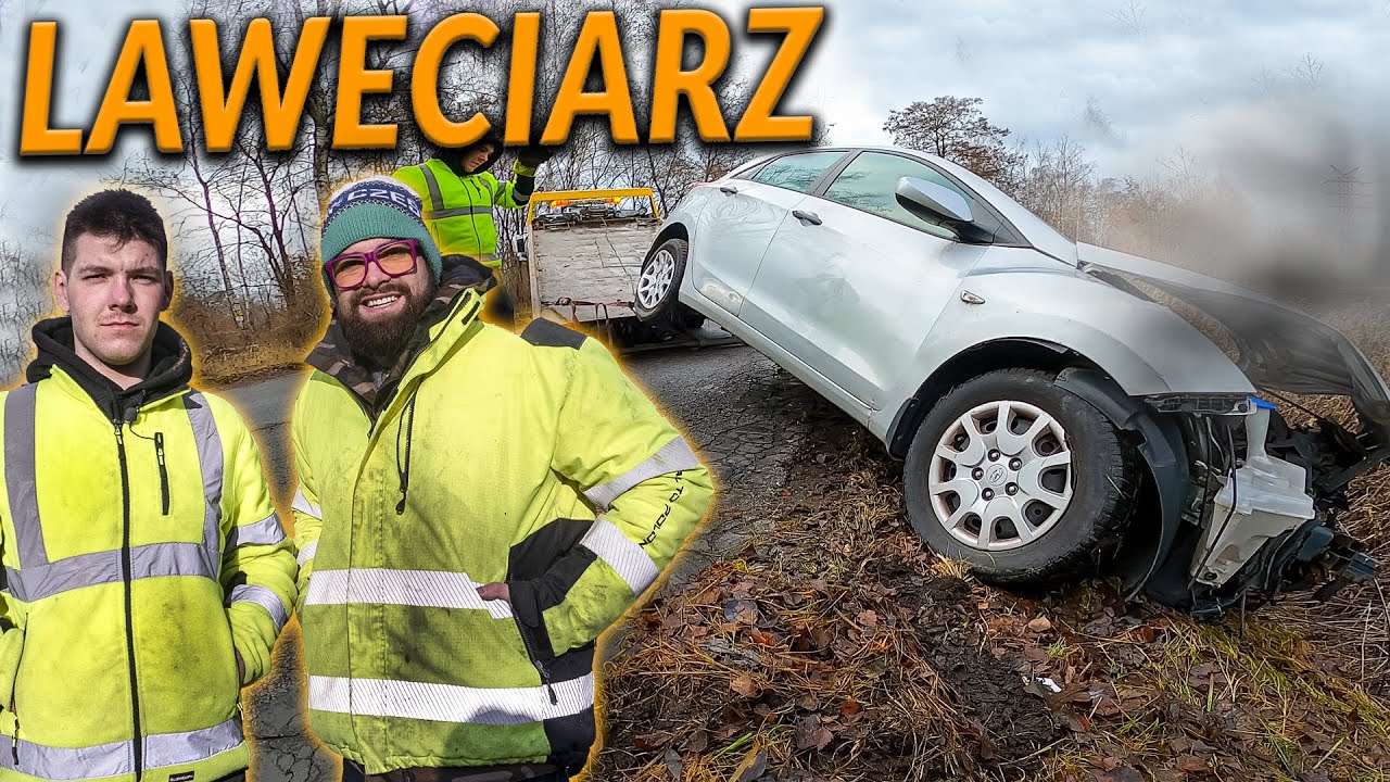 POMOC DROGOWA - PRACA NA LAWECIE. *wyciągamy auto z rowu | DO ROBOTY