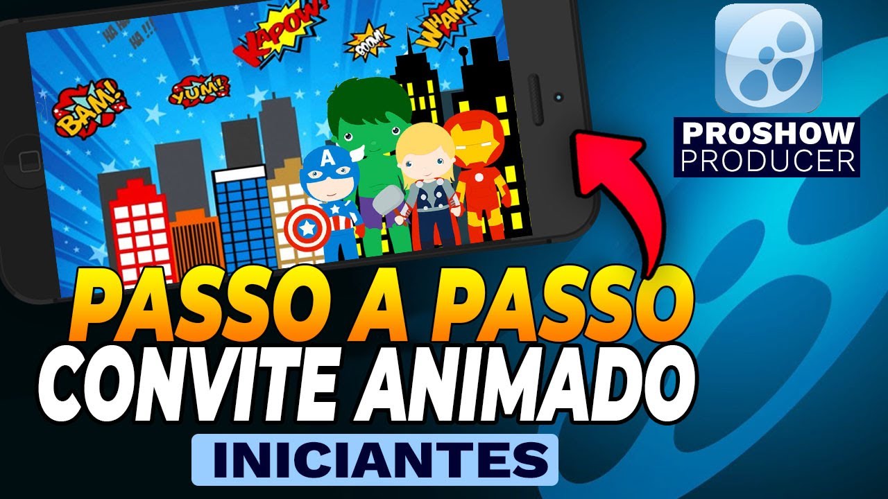 ✅ PASSO A PASSO | COMO CRIAR UM CONVITE ANIMADO DO ZERO NO PROSHOW PRODUCER