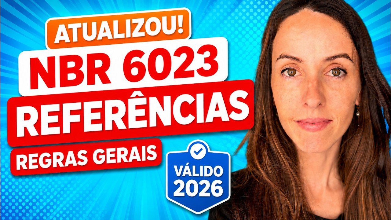 ATUALIZOU - Normas ABNT para Referências - Regras Gerais (Válido Dez/2025)