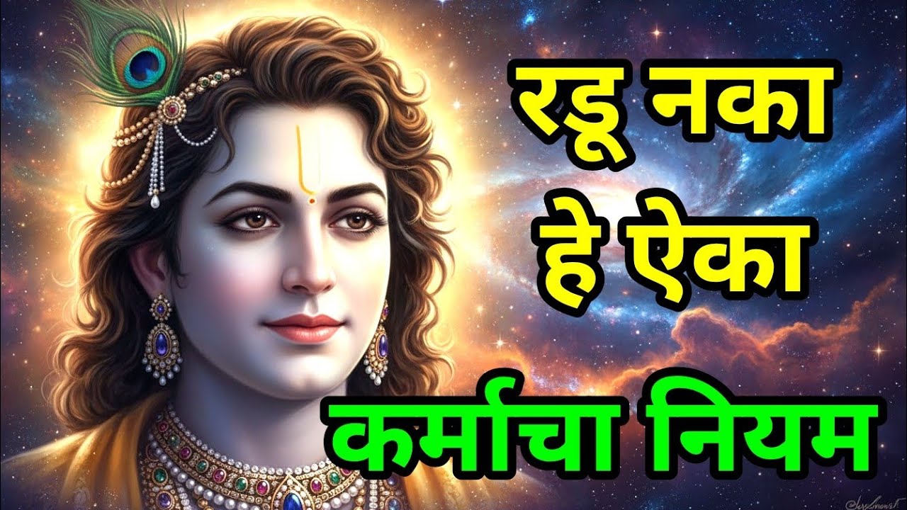 रडू नका, हे ऐका, कर्माचा नियम  bhagavad gita marathi | krishna motivation