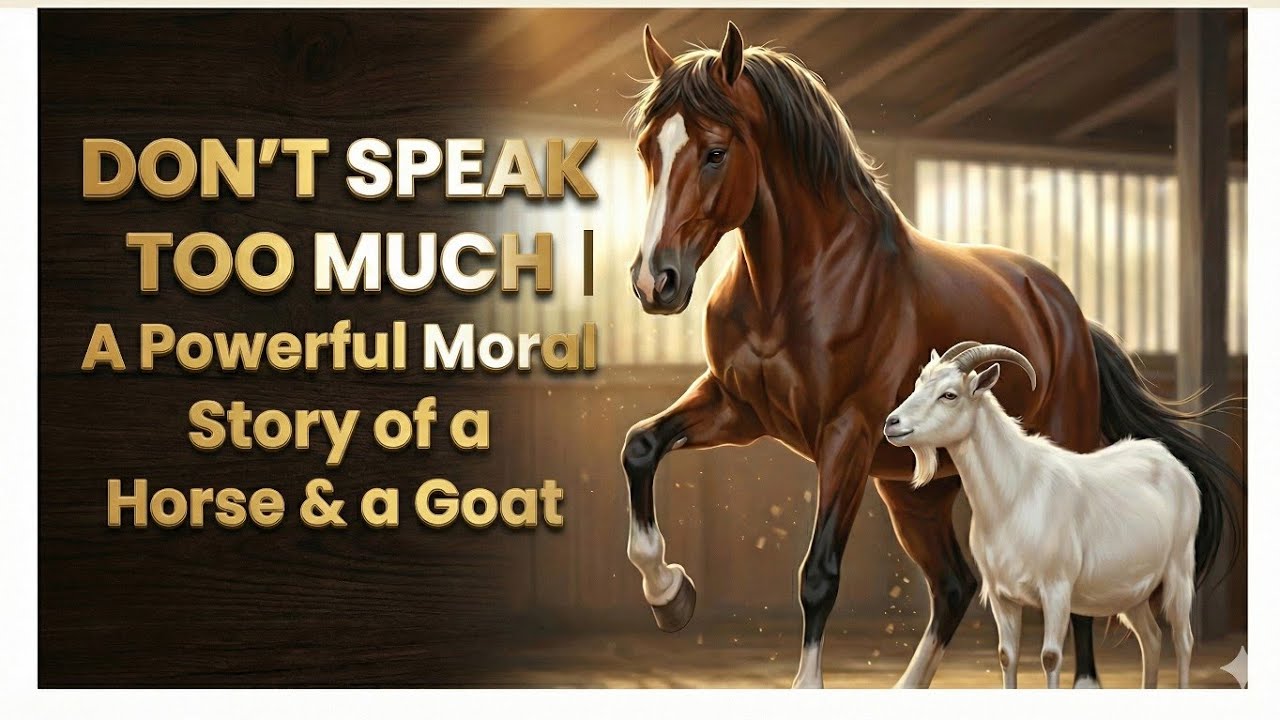DON’T Speak Too Much | A Powerful Moral Story of a Horse & a Goat