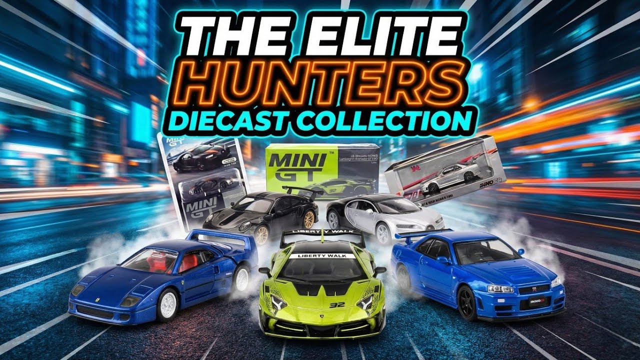 The Elite Hunters Diecast collection: 8 RAREST Diecast Models cars Built for Speed & to Collect!