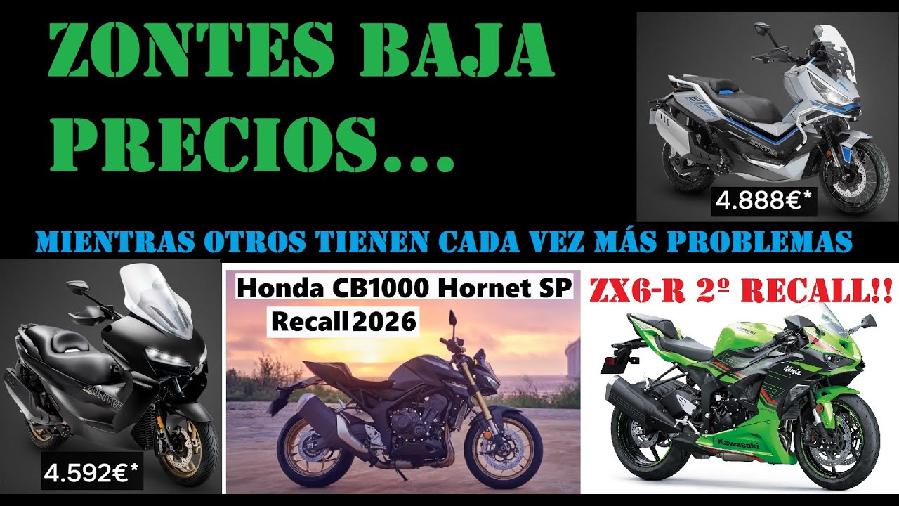 Zontes baja precios mientras algunas 'premium' van a revisión ¿Y ahora que?