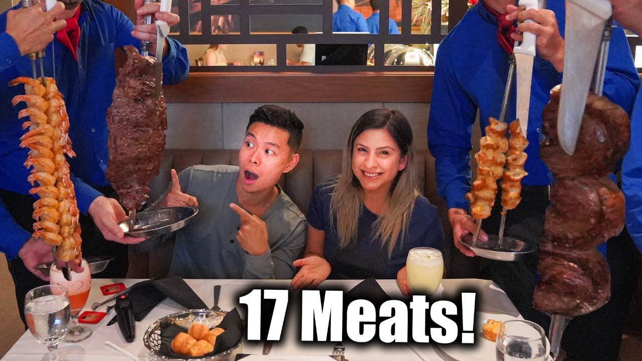 ALL YOU CAN EAT Brazilian Steak On LAS VEGAS Strip!