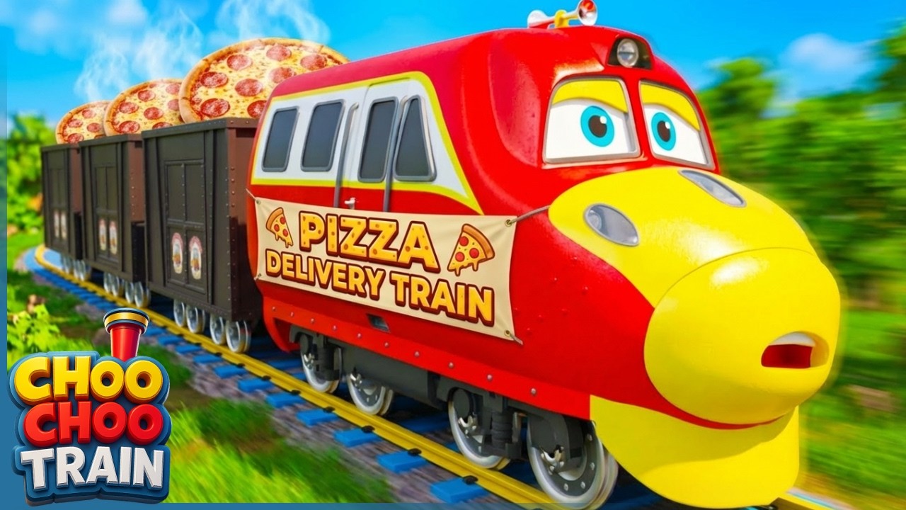 Pizza Delivery Train! Can It Deliver Pizza on Time? 🚂🍕 | Train Cartoon for Kids