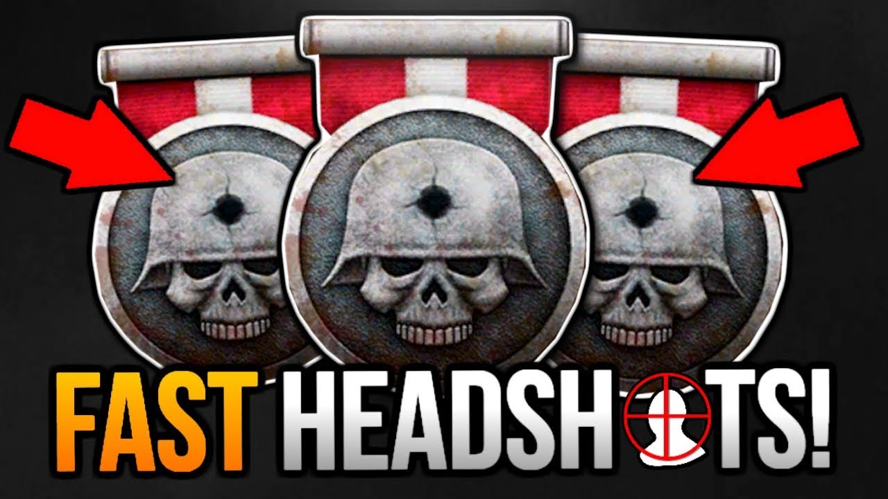 COD WW2: How To Get HEADSHOTS FAST AND EASY! (Unlock Diamond/Gold Camo SUPER FAST in COD WW2!)