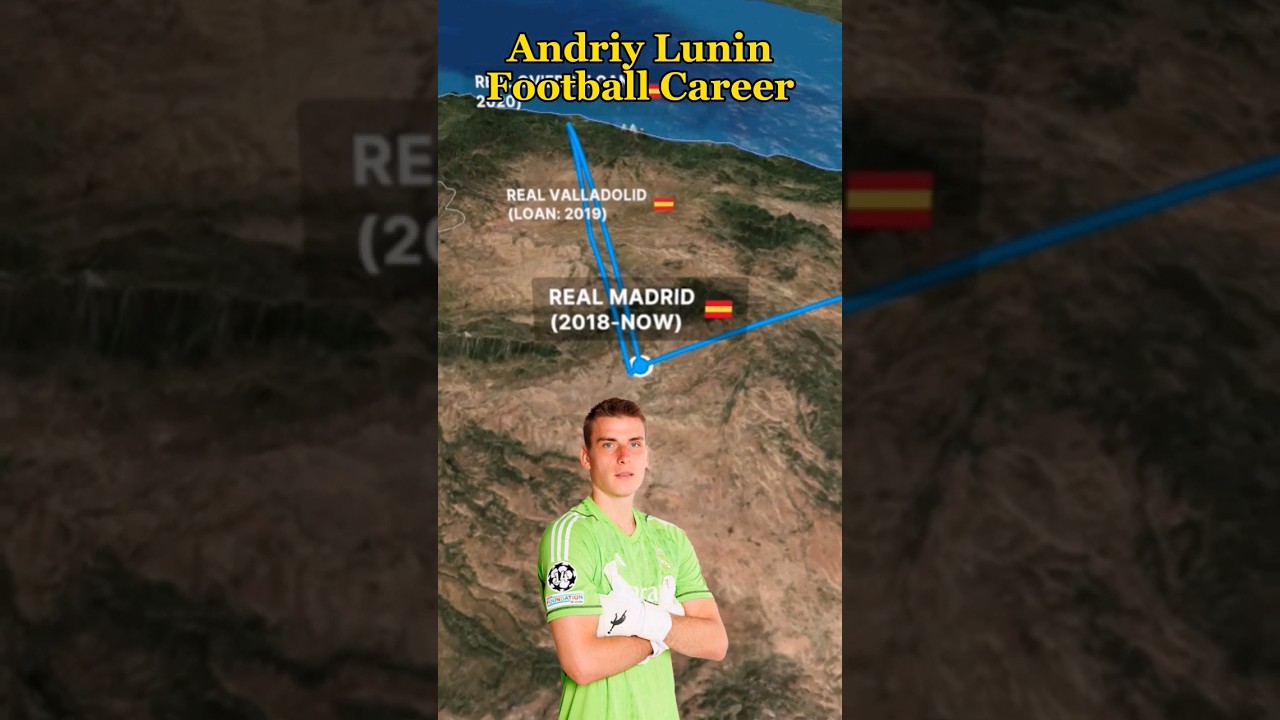 Andriy Lunin Football Career #ukraine #realmadrid