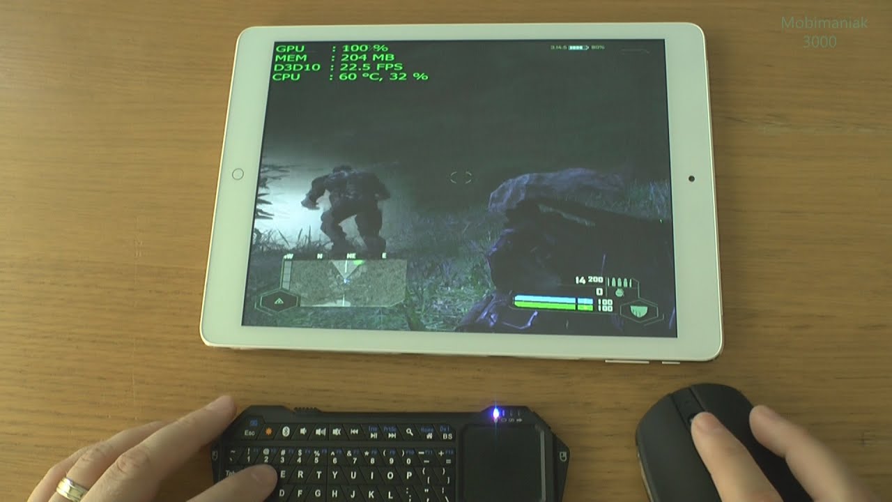1# Crysis test on new Onda V919 3G tablet Intel Core M 5Y10 9.7