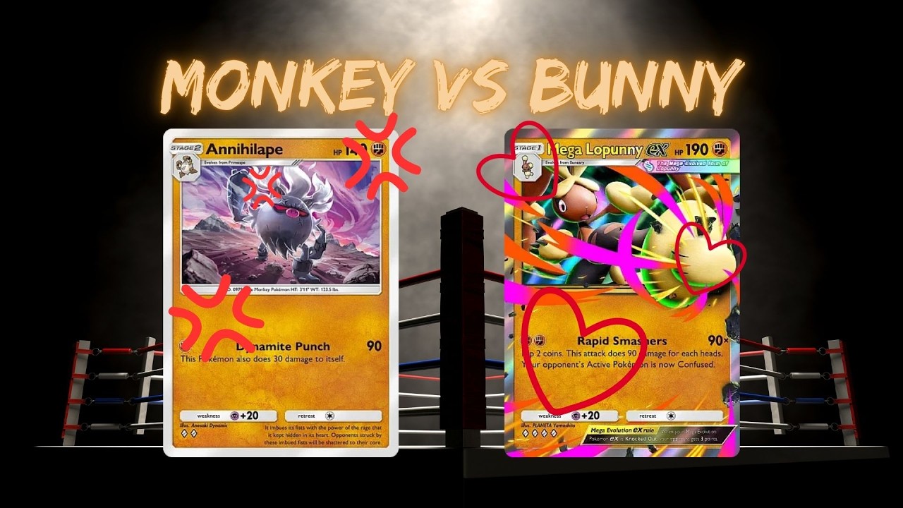 Angry Monkey & Love Bunny: Annihilape & Mega Lopunny ex