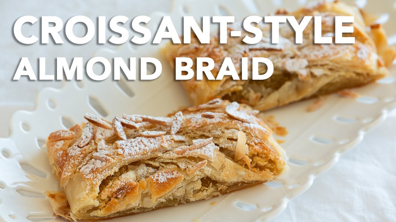 Croissant-style almond braid