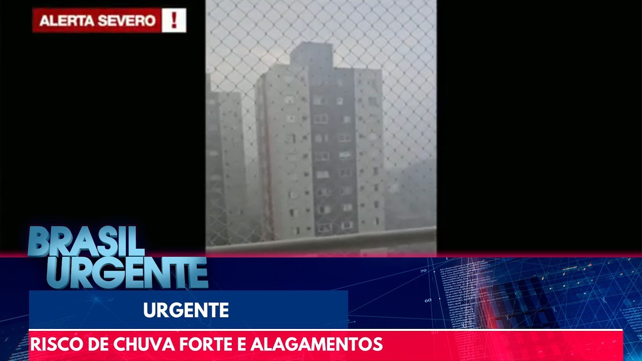 Cidade de São Paulo em estado de atenção para chuvas e alagamentos | Brasil Urgente