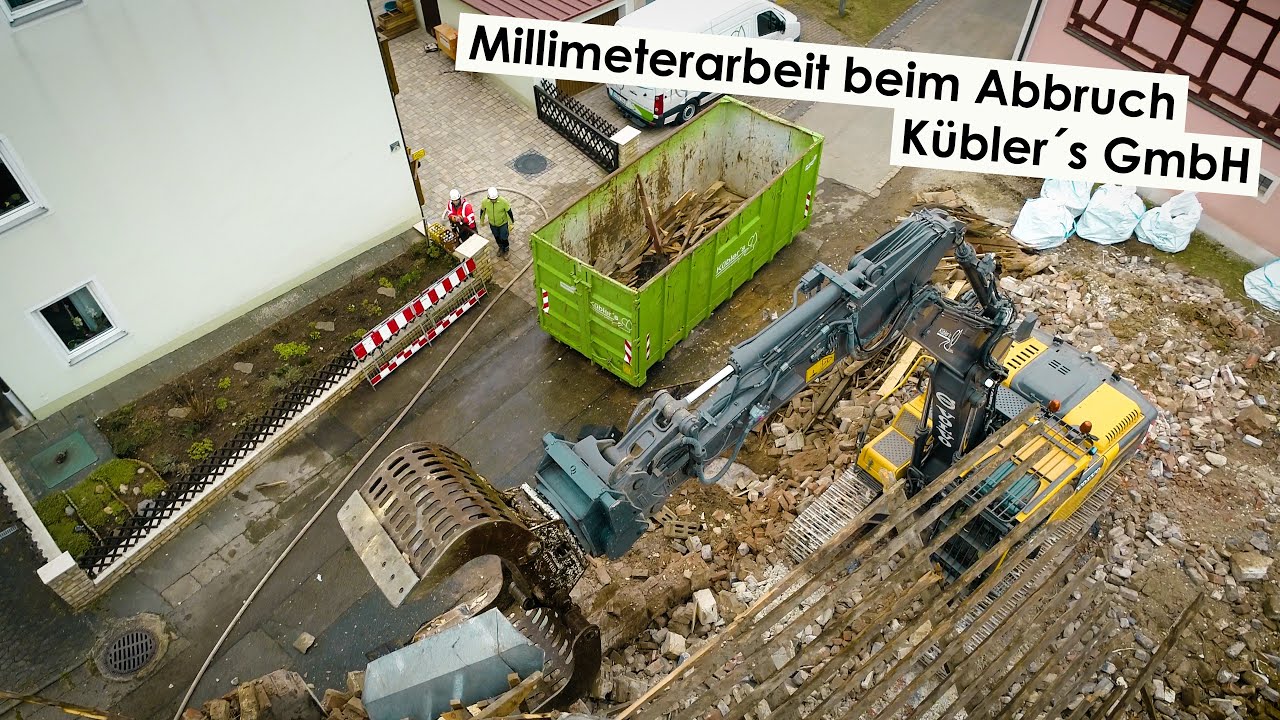 👌Millimeterarbeit beim Abbruch | Kübler´s GmbH | Volvo | MAN |