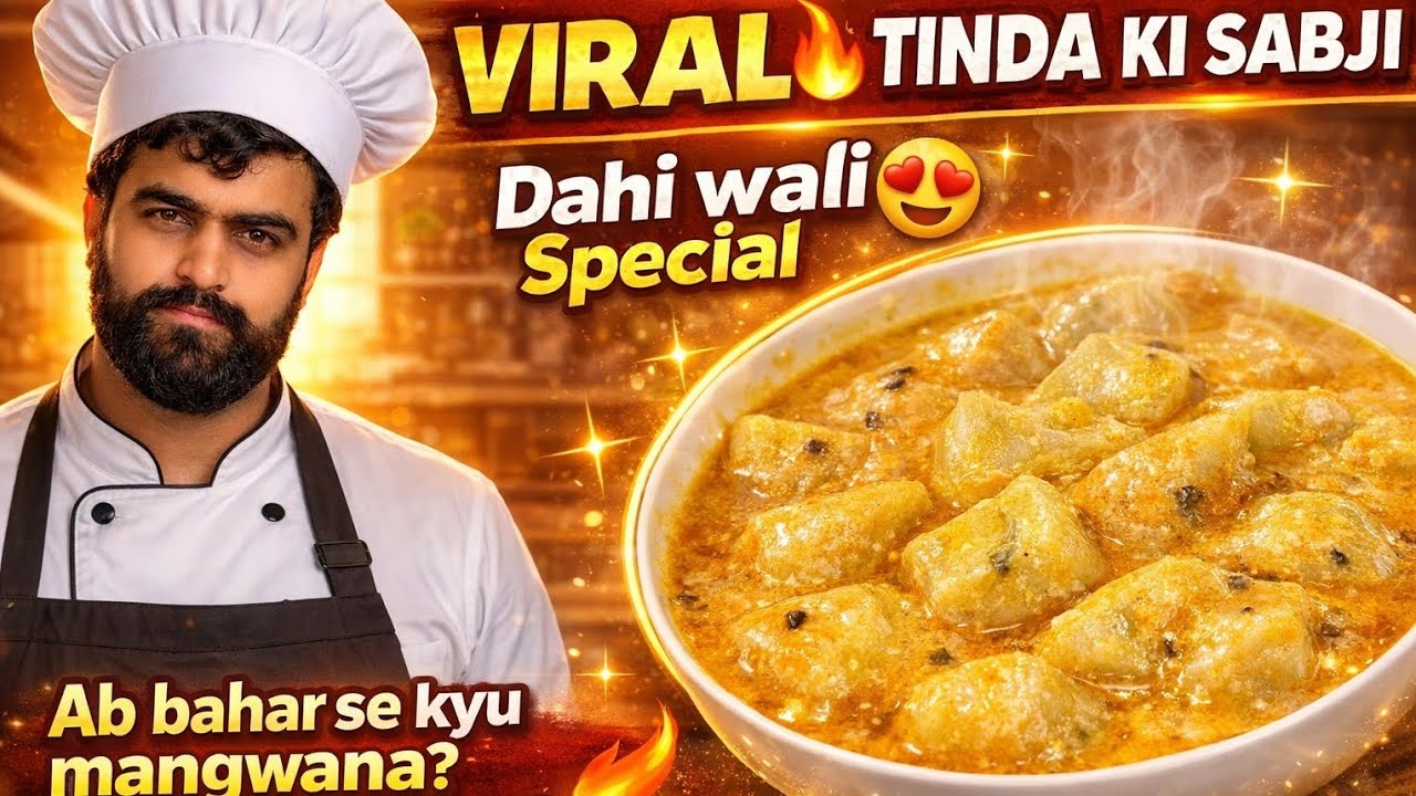 Viral Tinda Ki Sabji with Dahi 😍 | Ab Bahar Se Kyu Mangwana | Chefmrjatin #chefmrjatin #food 