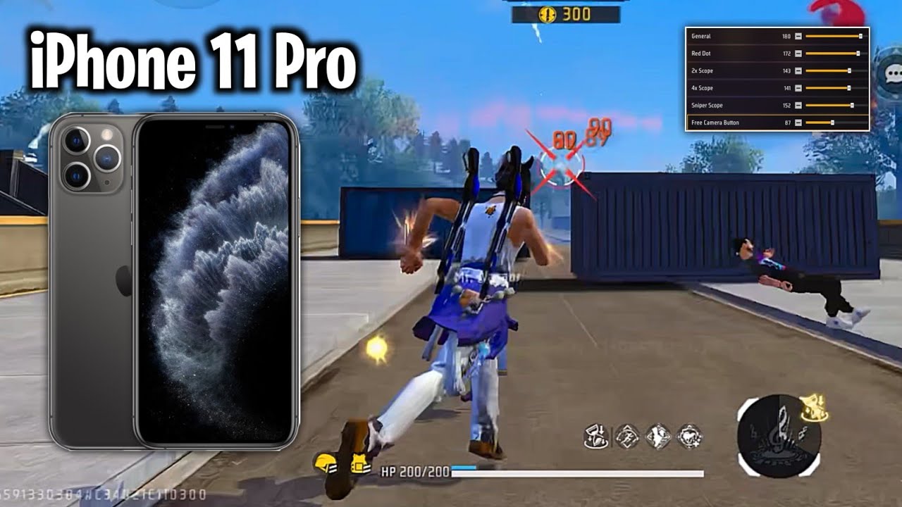 iPhone 11 Pro 🔥 Free Fire Sensitivity Settings | iPhone 11 Pro Free fire Headshot Settings 