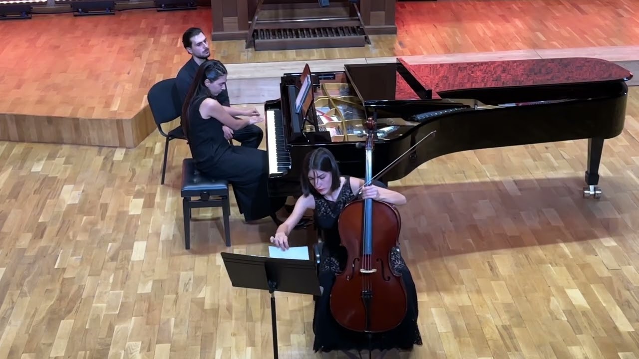 Edgar Hovhannisyan - Sonata-Epytaph for cello and piano 2, 3 mvt.