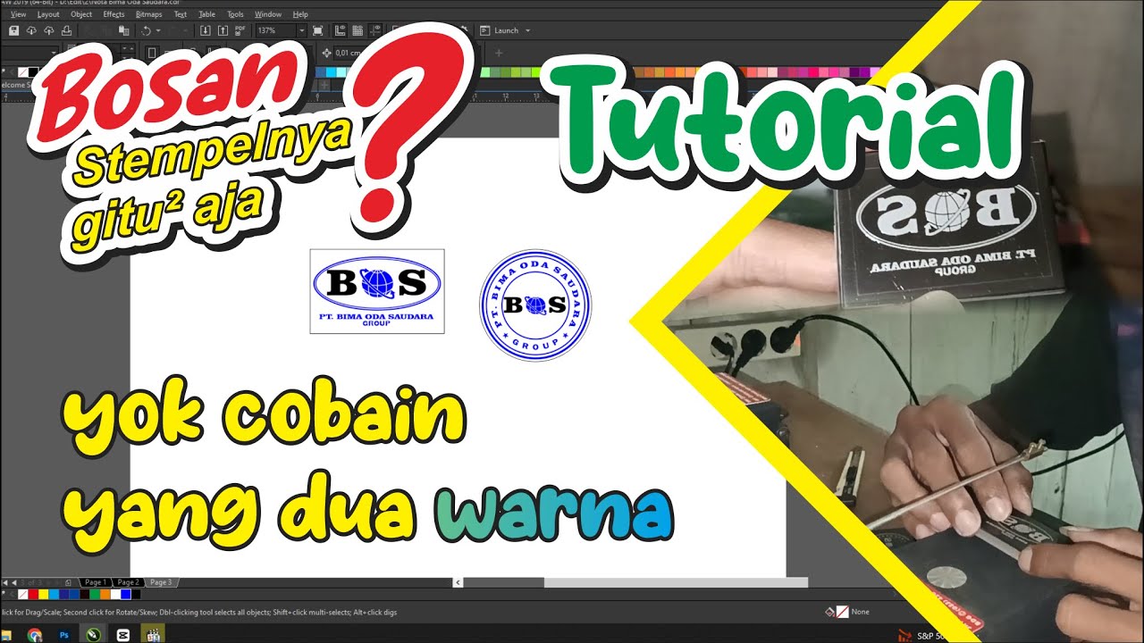 Begini PROSES cara membuat Stempel 2 warna || TUTORIAL