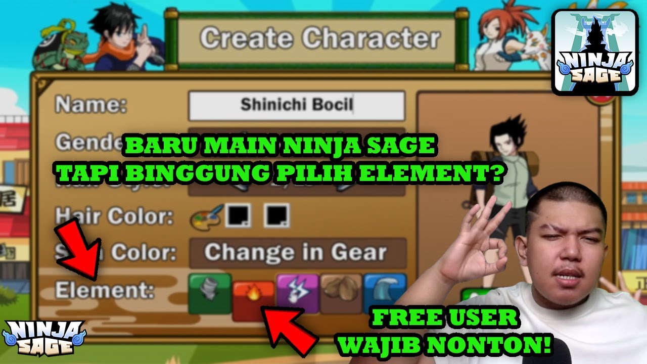 BARU MAIN NINJA SAGE TAPI BINGGUNG PILIH ELEMENT MANA YG BAGUS? FREE USER WAJIB NONTON! - Ninja Sage