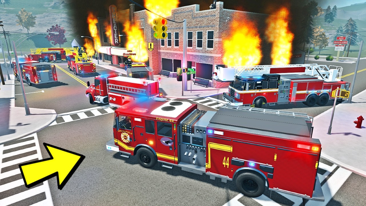Life as a Fire Fighter in Springfield (Roblox)