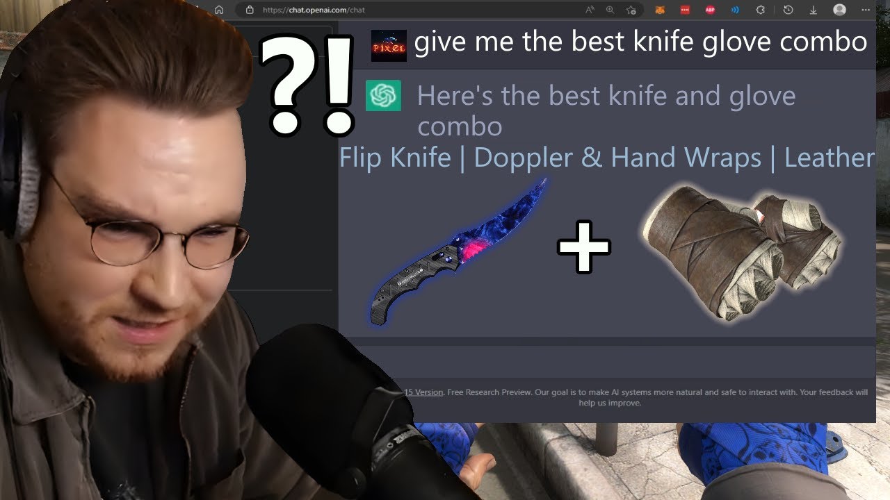 ohnePixel uses AI to find the BEST knife & glove combo