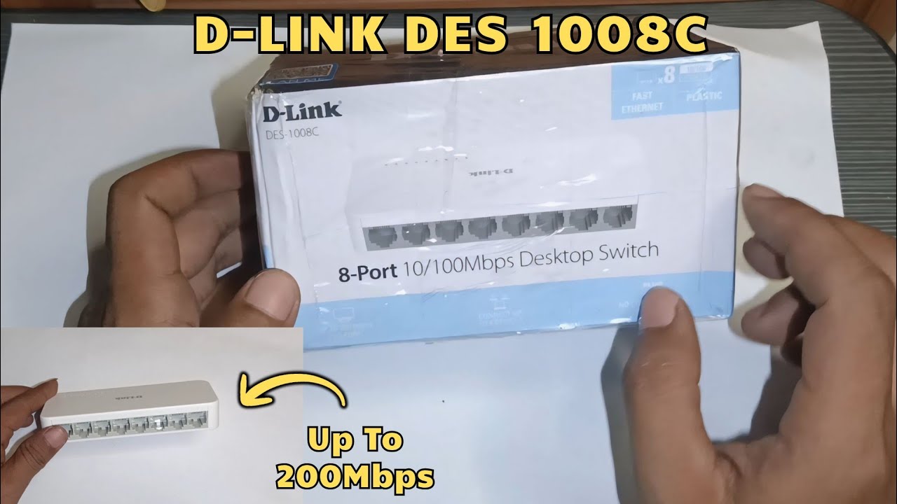 Unboxing dan Review Switch Hub D-Link DES 1008C #5