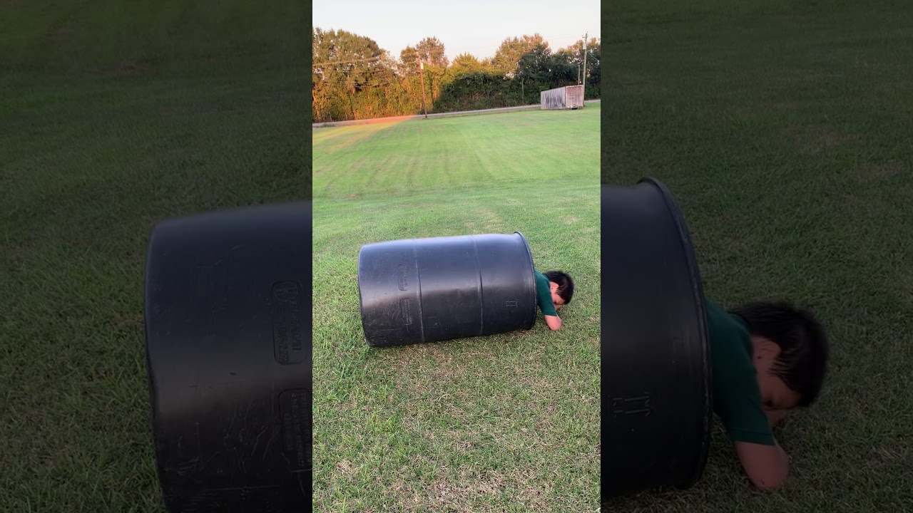 Barrel Rolling Down The Hill