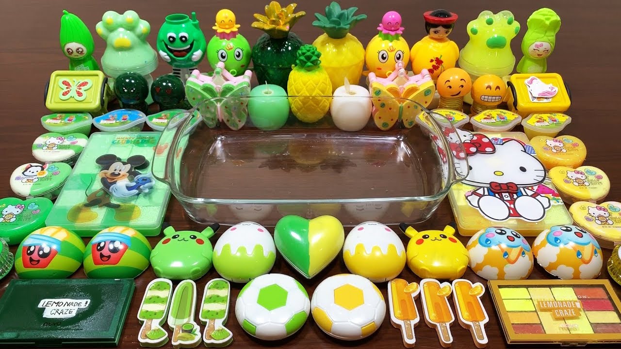 GREEN SLIME And GOLD SLIME || Mixing Random Things Into Slime || Satisfying Slime Videos| Boom Slime