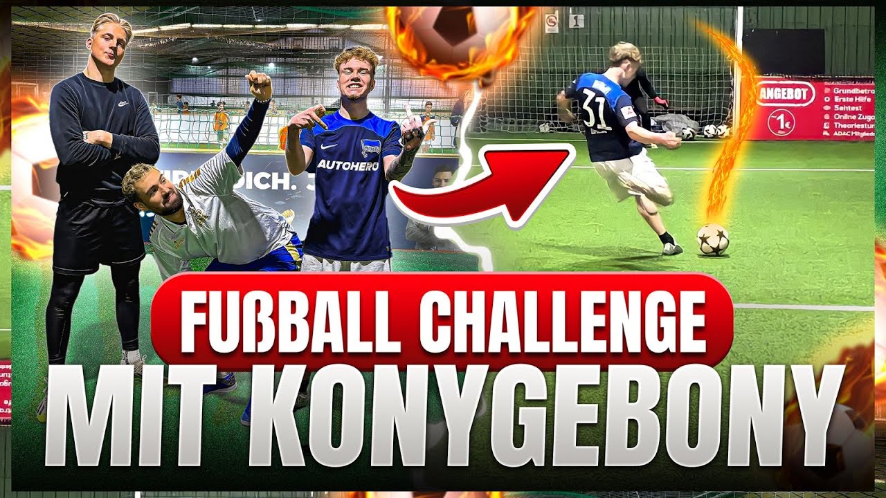 KONYGEBONY ein Nein Niemals? 😂 | Fußballchallenge gegen Kony ⚽️