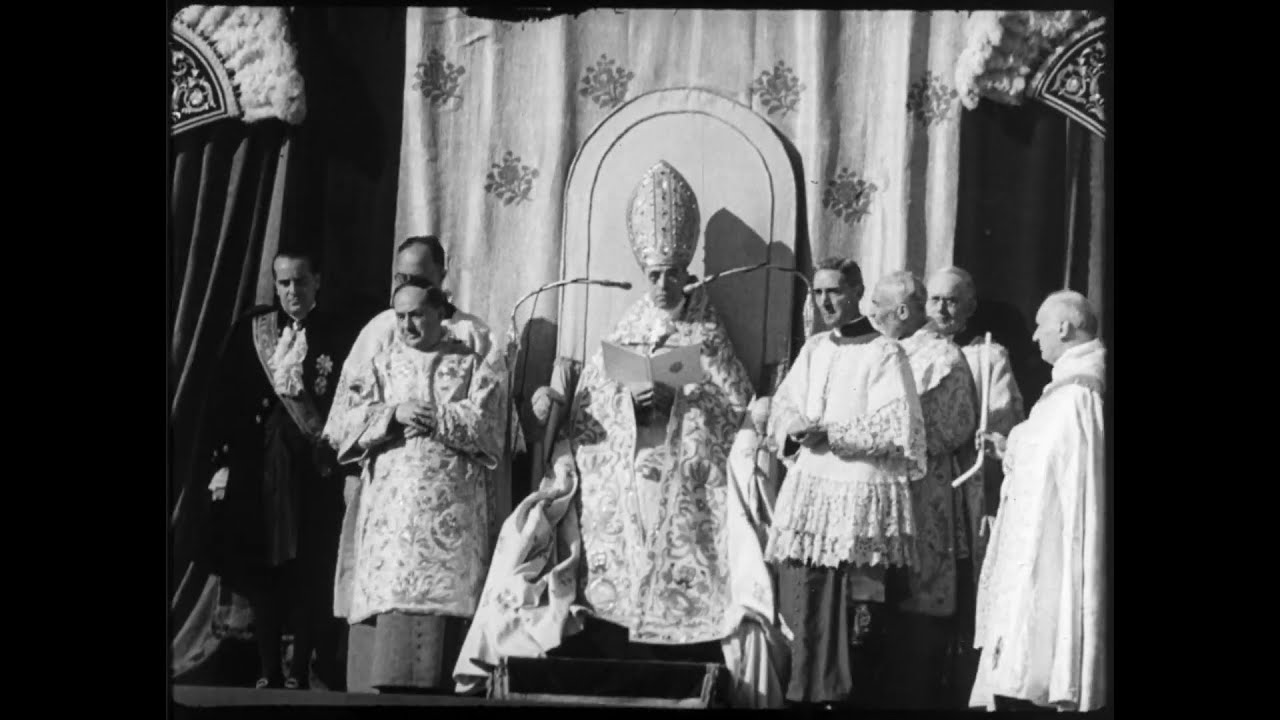 Pope Pius XII proclaims dogma of the Assumption of Mary (1950, HD)