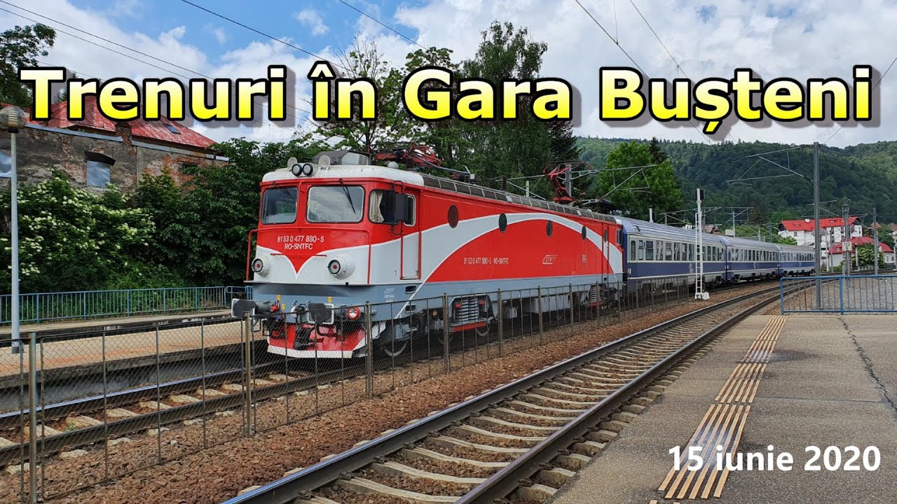 🚆20 de trenuri în Gara Busteni | 20 trains in Bușteni Railway Station | Prahova Valley ⛰️