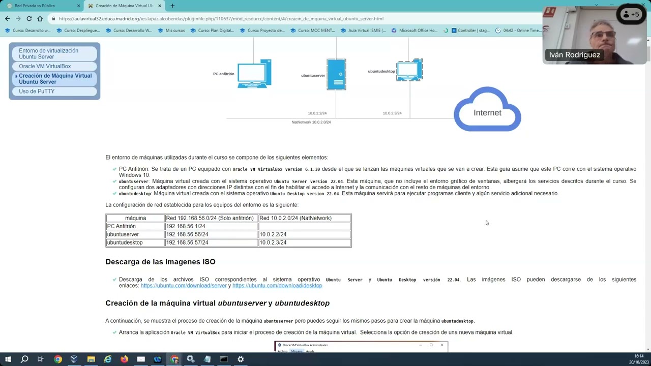 DAW  Unidad 1  Creación de entorno máquinas virtuales