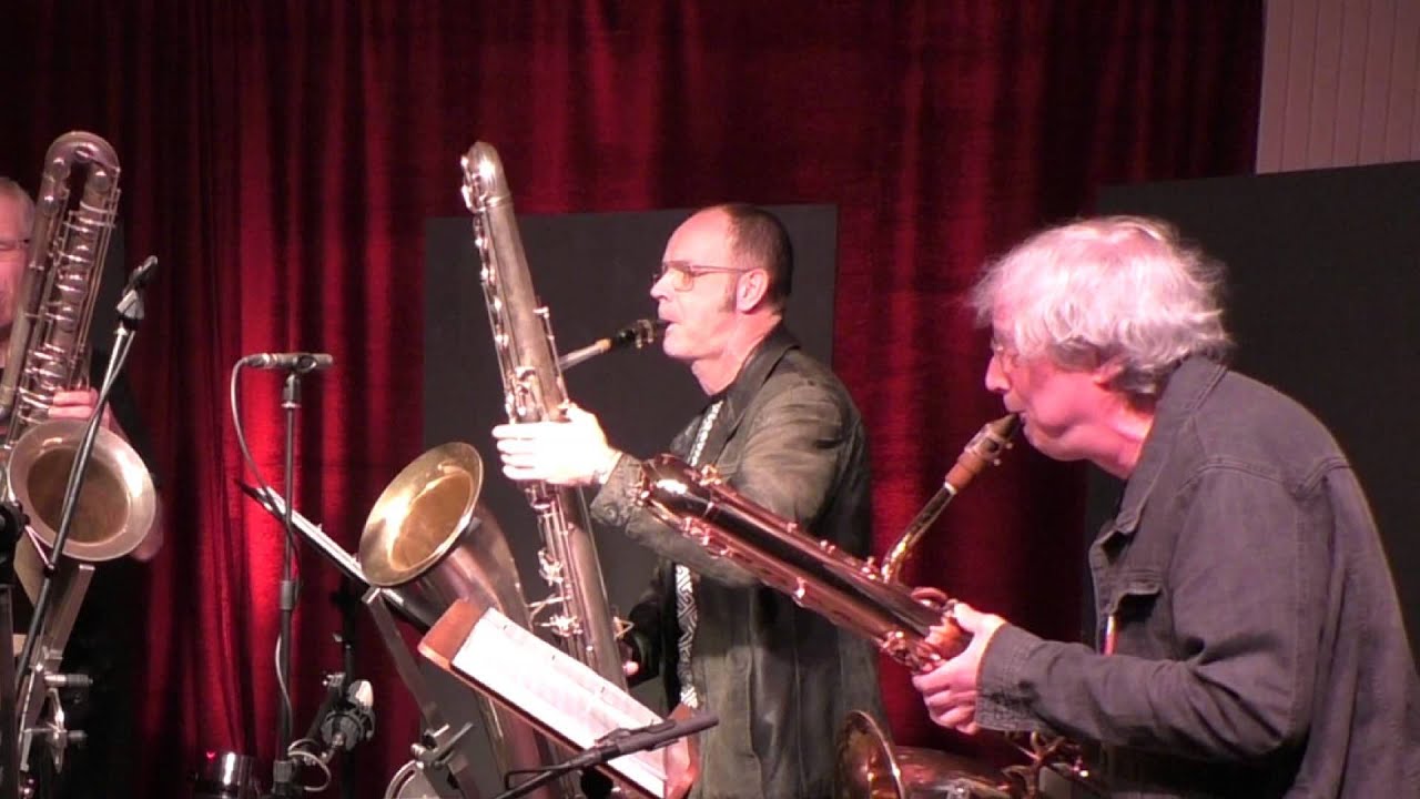 Sail (Awolnation) played by bass sax quartet DEEP SCHROTT