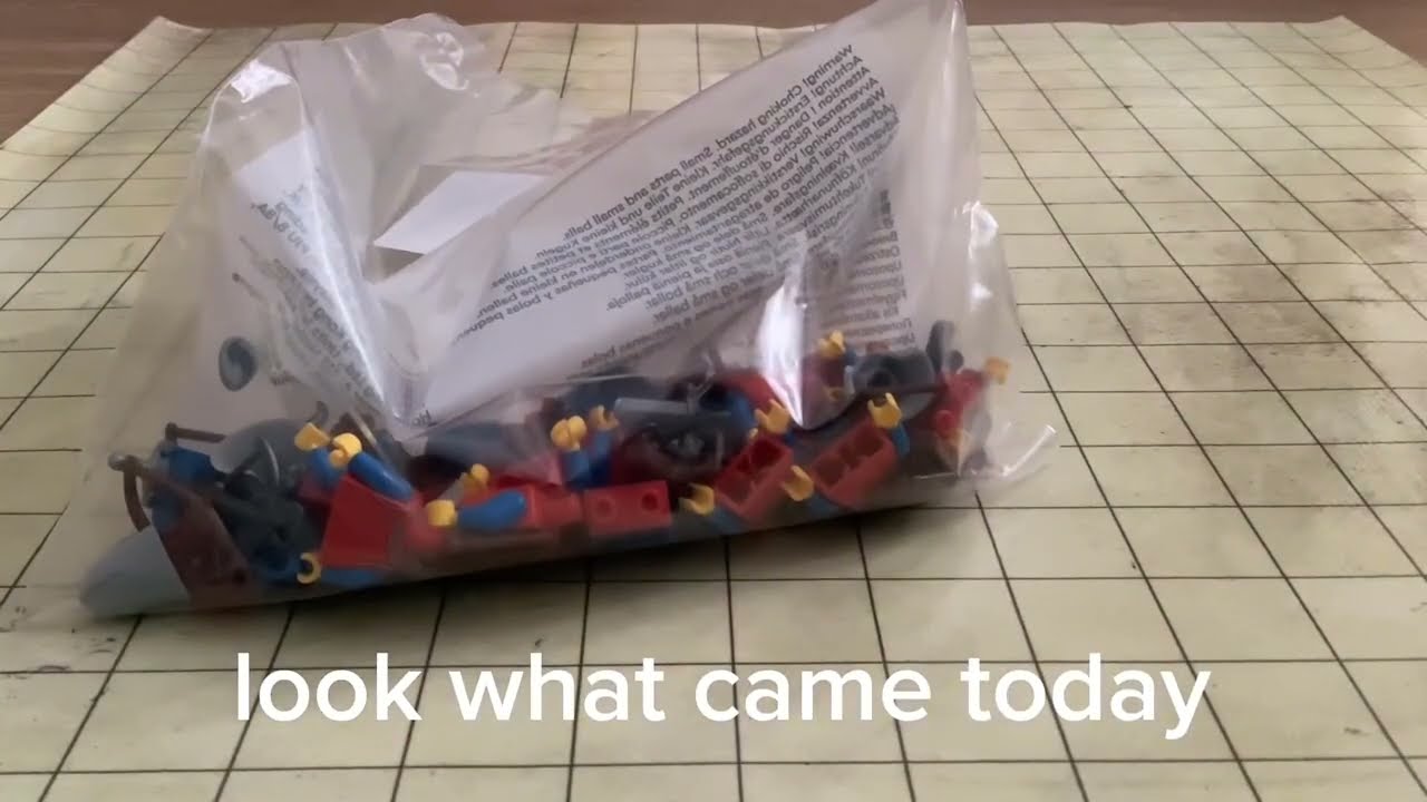 Opening Lego bag