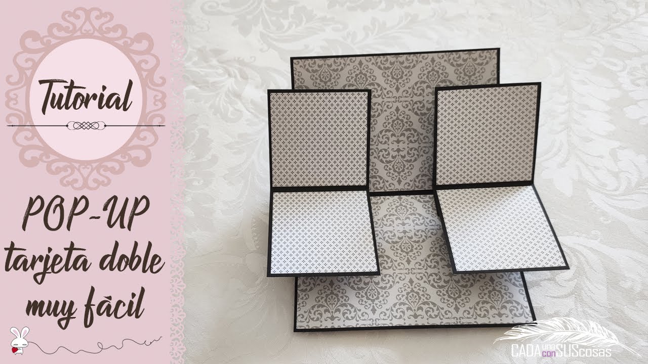¡POP-UP! Tarjeta doble muy fácil PASO A PASO