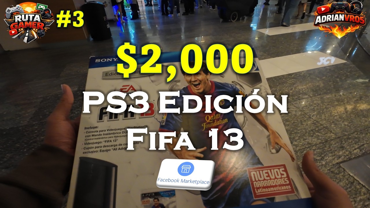 RUTA GAMER #3 | Compramos PS3 Edicion Fifa 13 | Marketplace de Facebook