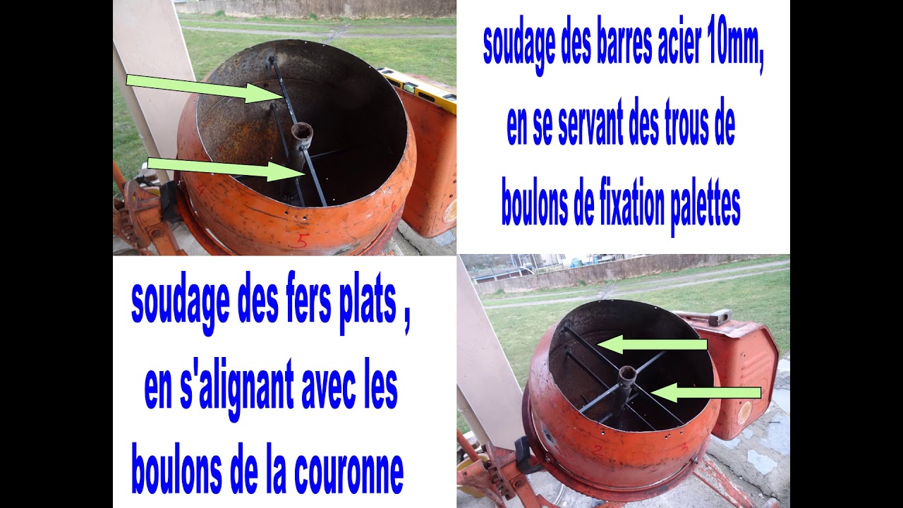 Transformer une bétonnière en tamis rotatif