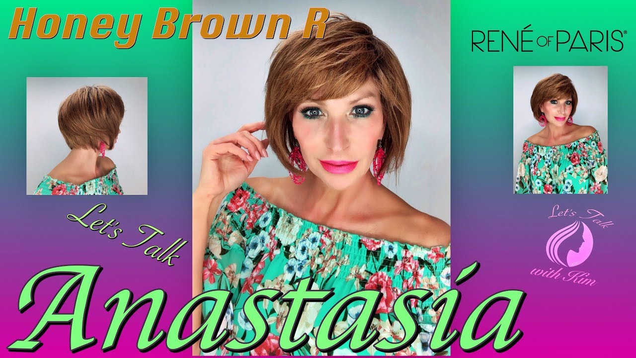 Anastasia Wig by Rene of Paris in the color Honey Brown R