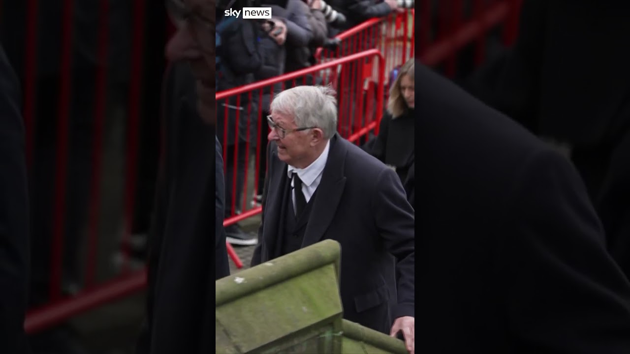 Who attended Denis Law's funeral?