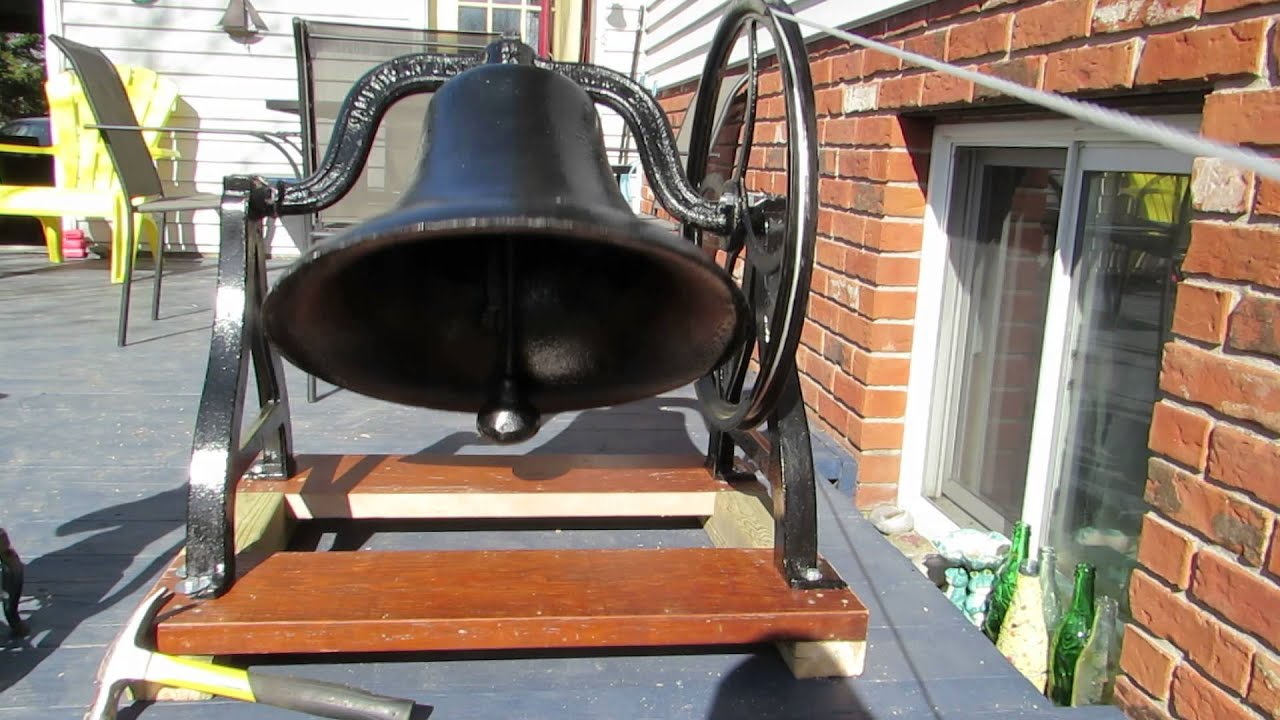 School Bell from Sherkston, Ontario SChool C 1900 American Bell Foundry Co. No. 24