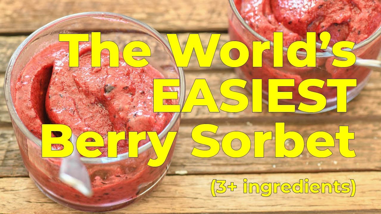 The World's EASIEST Berry Sorbet