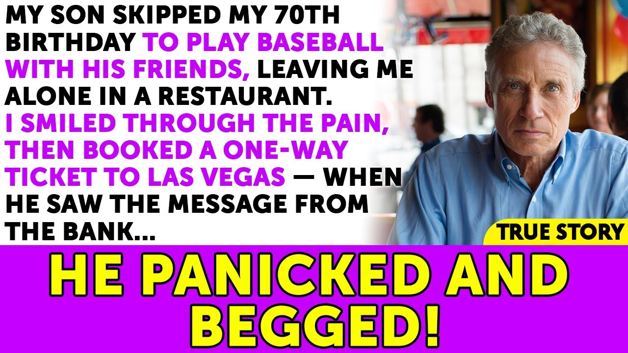 My Son Skipped My 70th Birthday To Play Baseball — One Flight Changed Everything.