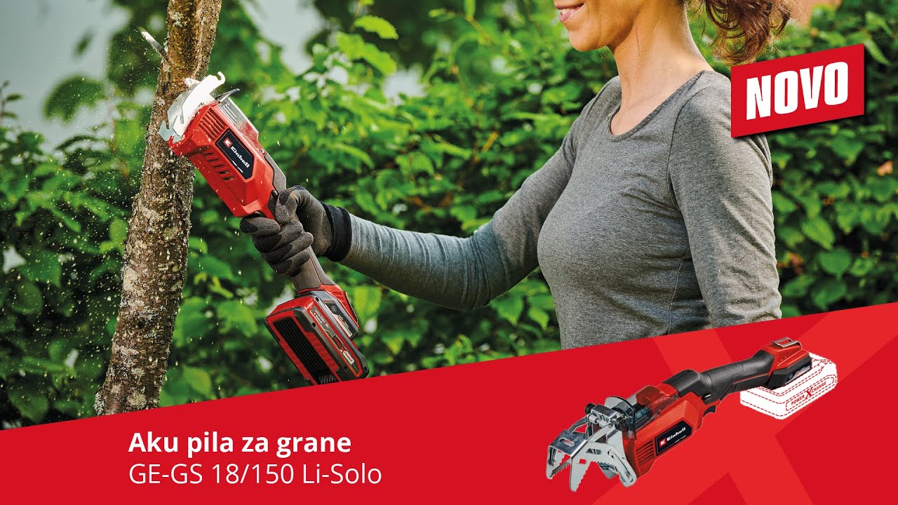 Akumulatorska pila za grane GE-GS 18/150 Li-Solo, 3408290, Einhell, Power X-Change