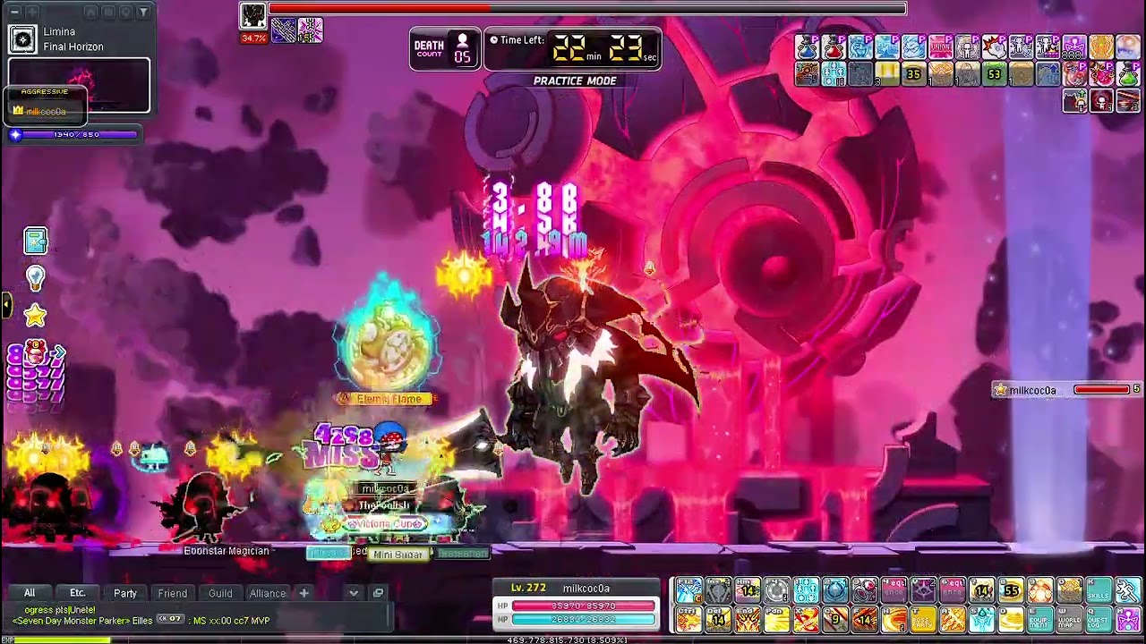 [Maplestory] 63m cp Hero Hard Darknell solo