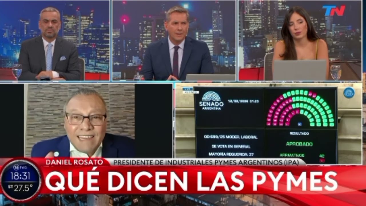 Entrevista a Daniel Rosato por TN 16-02-26