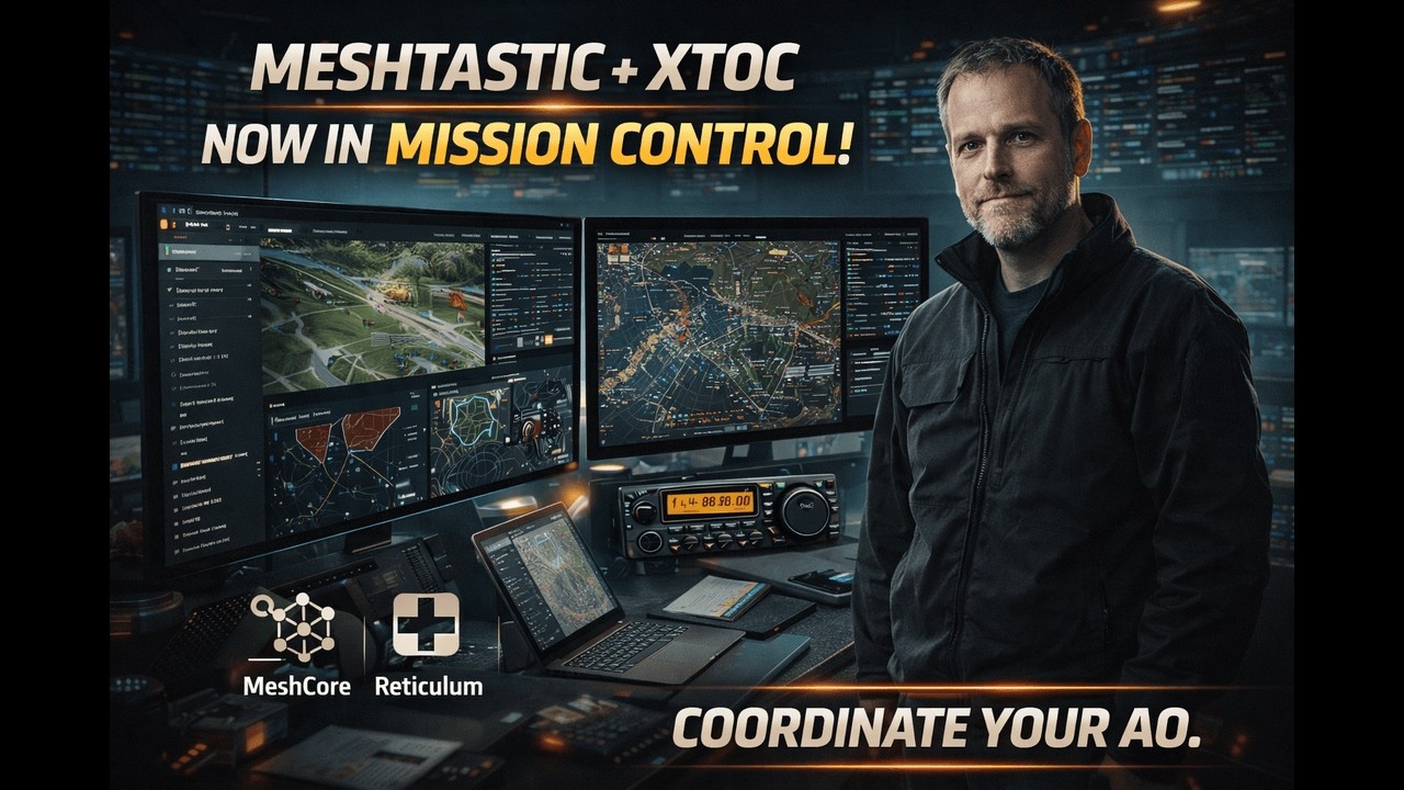 Meshtastic + XTOC Mission Control | Shared Tactical Ops Center