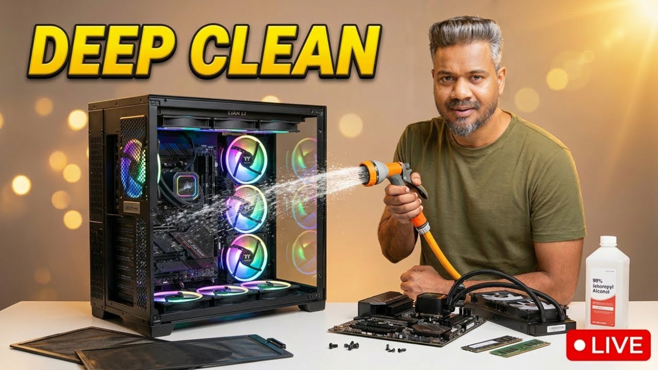 No Technician Will Do This - Washing My ₹Lakhs PC | LIVE