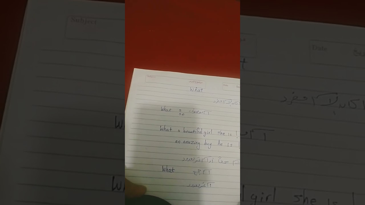 اسلوب التعجب ب(how/what)