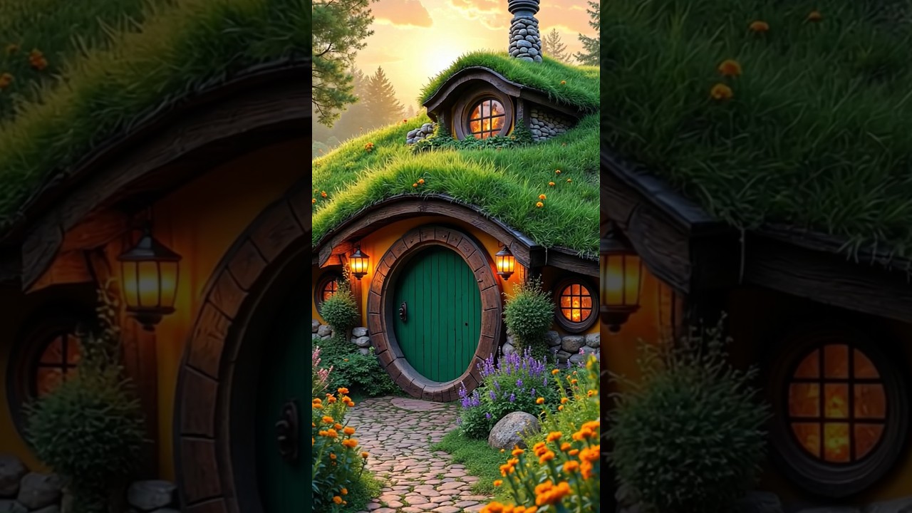 Magical Hobbit House Tour 🌿🔥 A Dream Home Straight Out of Fantasy!