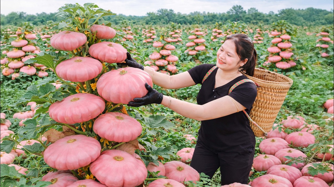 Harvesting Rare Pumpkins Deep in the Forest | Ancient Dessert Sold Out at Market