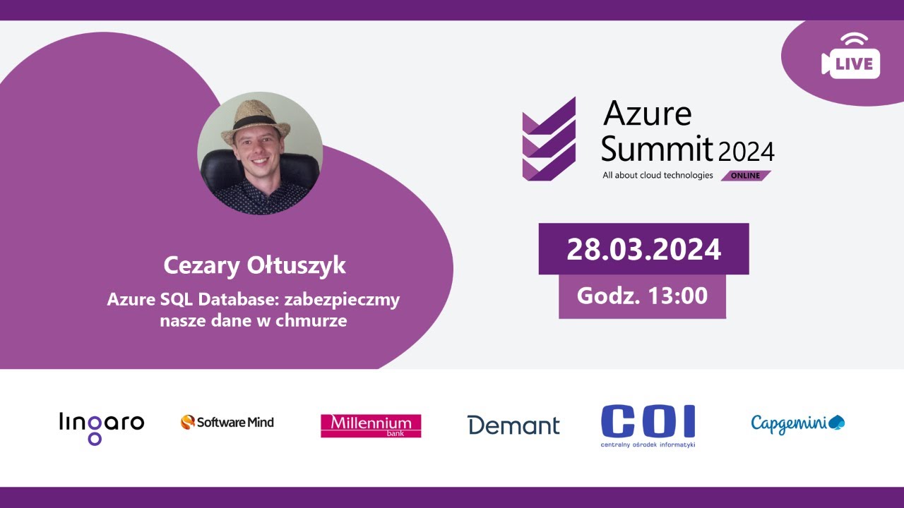 ☁️ Azure SQL Database: zabezpieczmy nasze dane w chmurze - Cezary Ołtuszyk